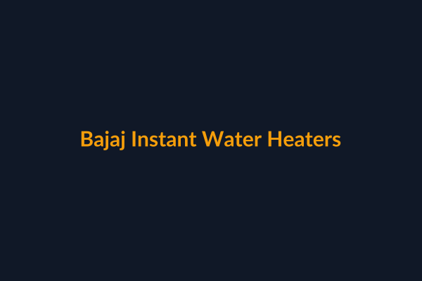 Bajaj Instant Water Heaters available at Raguveer Electric Talala